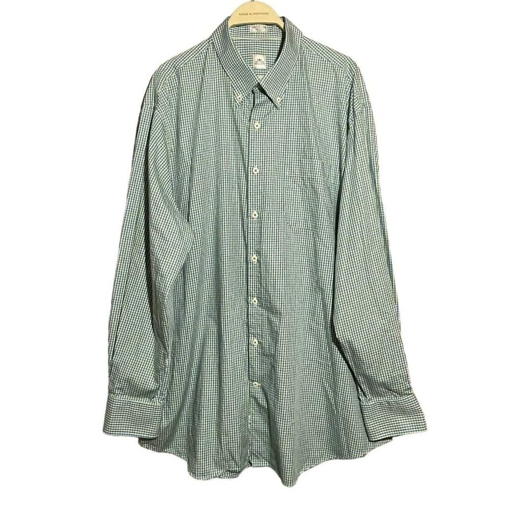 Peter Millar Shirt Dress Button Men XXL Checker Workwear Preppy Casual Office